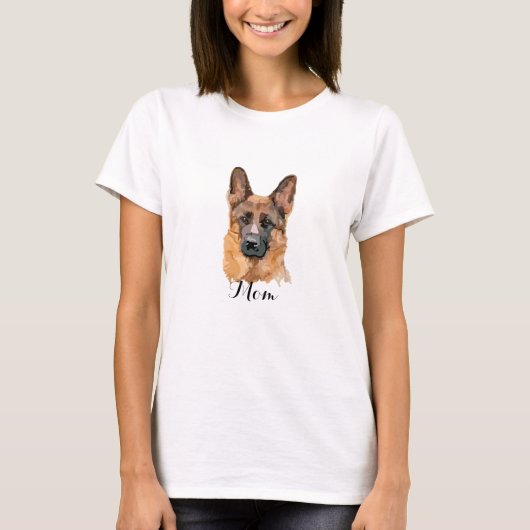 T-shirt Abstrait allemand Shepard (Devant)