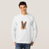 T-shirt Abstrait allemand Shepard (Devant entier)
