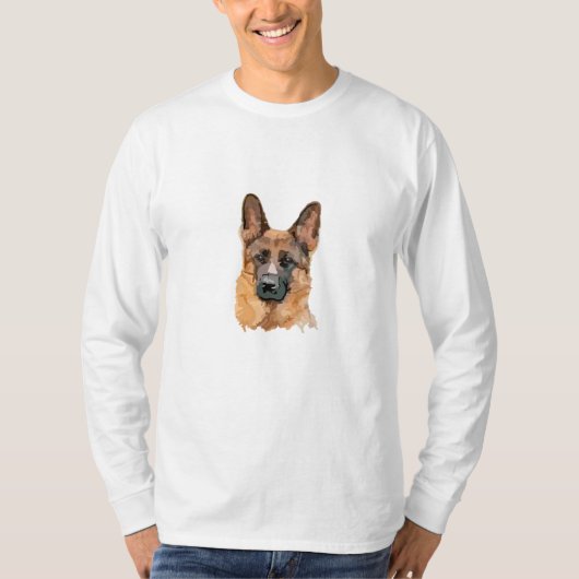 T-shirt Abstrait allemand Shepard (Devant)