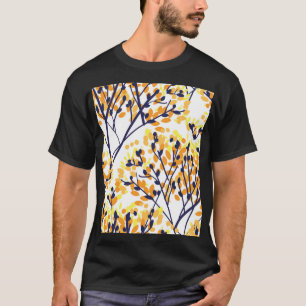 T-shirt Abstrait arbre d'automne Motif moderne