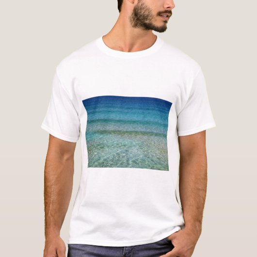 T-shirt Abstrait Arrière - plan de plage 42 (Devant)