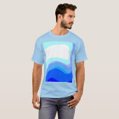 T-shirt Abstrait bleu 1112 (Devant entier)