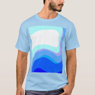T-shirt Abstrait bleu 1112