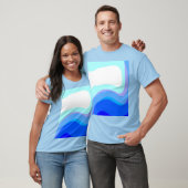 T-shirt Abstrait bleu 1112 (Unisexe)