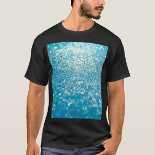 T-shirt Abstrait bleu, arrière - plan artistique.