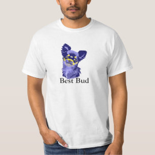 T-shirt Abstrait bleu Chihuahua
