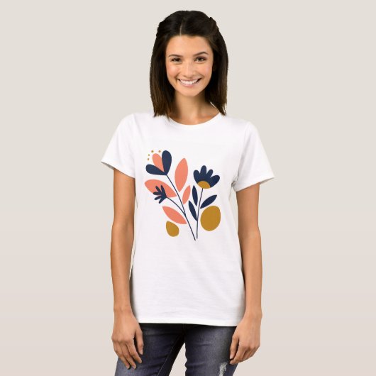 T-shirt Abstrait Blossom Chic Tee (Devant entier)
