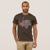 T-shirt Abstrait Camion militaire (Devant entier)
