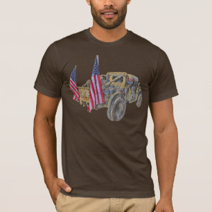 T-shirt Abstrait Camion militaire