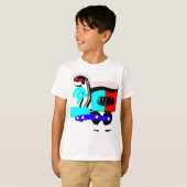T-shirt abstrait coloré (Devant entier)