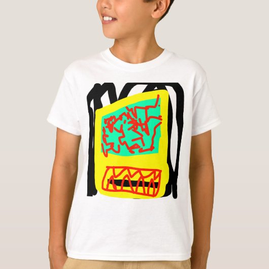 T-shirt abstrait coloré (Devant)