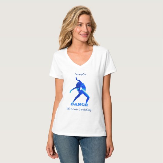T-shirt Abstrait de danse (Devant entier)