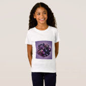 T-shirt Abstrait de fille géométrique (Devant entier)