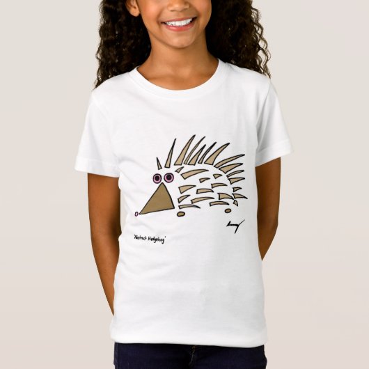 T-shirt Abstrait de filles de hérisson Jersey (Devant)