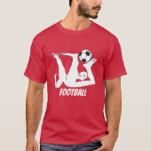 T-shirt Abstrait de football (Devant)