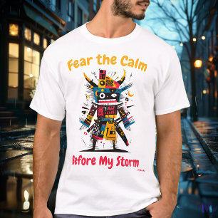 T-Shirt Abstrait et dynamique du guerrier Samurai
