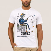T-shirt Abstrait Fisher | SUFFICS (Devant)