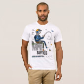 T-shirt Abstrait Fisher | SUFFICS (Devant entier)