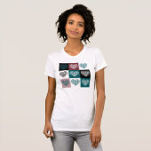 T-shirt Abstrait Floral Heart (Devant entier)