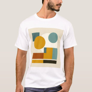T-shirt Abstrait Géométrique Le Milieu Du Siècle Moderne
