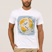 T-shirt Abstrait Globe Mens (Devant)