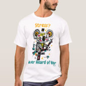 T-Shirt Abstrait Koala Sans Stress Vibrant (Devant)