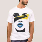 T-shirt abstrait minimaliste (Devant)