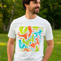 Abstrait Motif de chat Whimsical moderne animal de