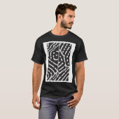 T-Shirt Abstrait Noir et Blanc (Devant entier)