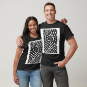 T-Shirt Abstrait Noir et Blanc (Unisexe)