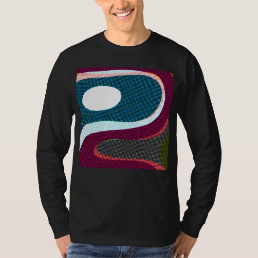 T-shirt Abstrait ondulé coloré 612 (Devant)