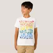 T-shirt Abstrait Terrazzo Mosaic coloré Rainbow Motif (Devant entier)
