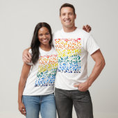 T-shirt Abstrait Terrazzo Mosaic coloré Rainbow Motif (Unisexe)