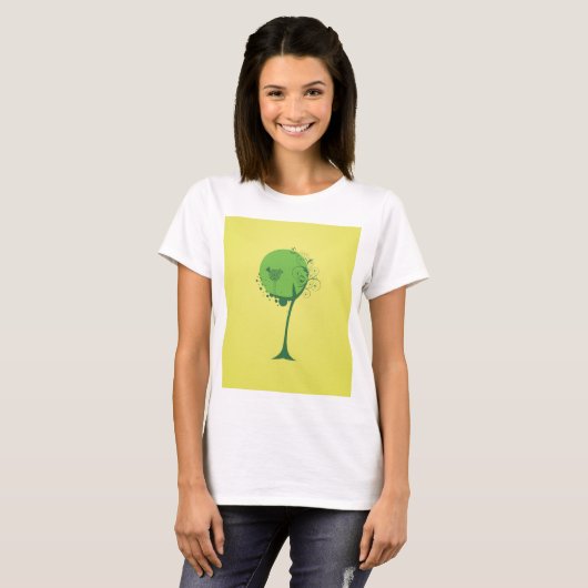 T-shirt Abstrait Tree féminin (Devant entier)