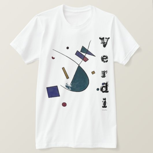 T-shirt Abstrait Verdi (Design devant)