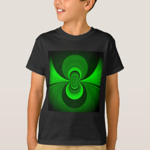 T-shirt Abstrait vert clair Motif Kaleidoscope Super