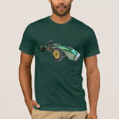 T-shirt Abstrait voiture de course classique (Devant)