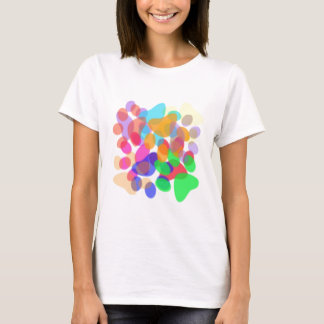 T-shirt Abstraite Empreinte de patte chemise légère Femme