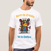 T-shirt Abstraite souris graffiti (Devant)