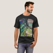 T-shirt Abstraits verts et bleus (Devant entier)