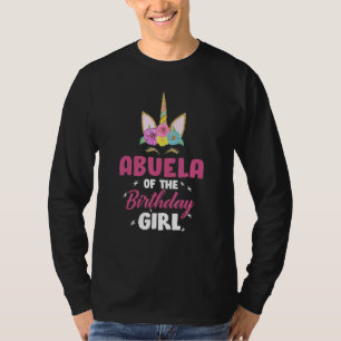 T-shirt Abuela De L'Anniversaire Fille Unicorn Filles Fami