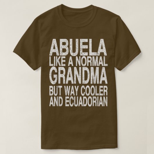 T-shirt Abuela, grand-mère équatorienne (Design devant)