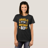 T-shirt Abuelo De L'Anniversaire Boy Construction Ouvrier  (Devant entier)