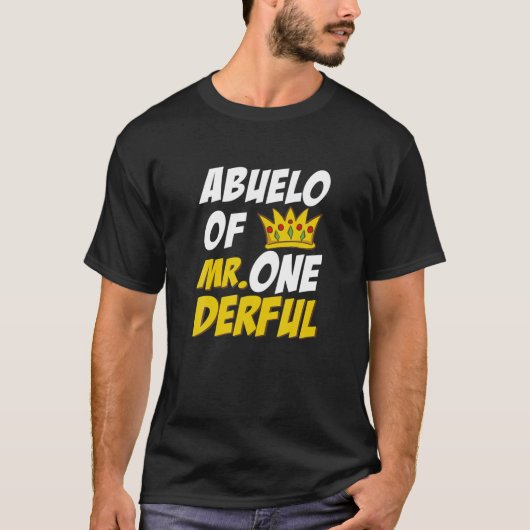 T-shirt Abuelo De M. Onederful 1EBirthday Matching Famil (Devant)