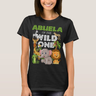 T-shirt Abuelo of the Wild One Zoo Anniversaire Safari Jun