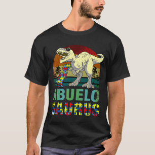 T-shirt Abuelosaurus Dinosaur Rex Abuelo Saurus Autisme Aw