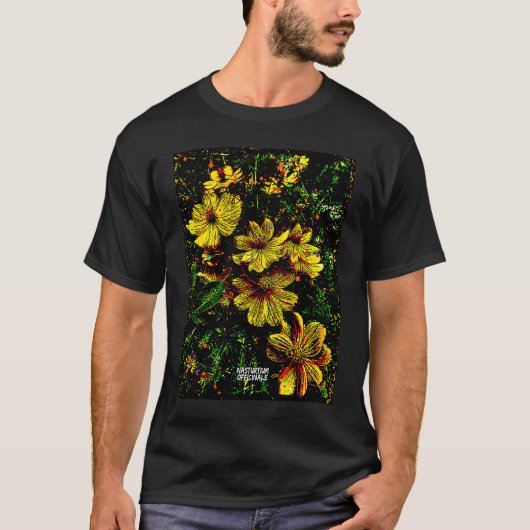 T-shirt Abundant Permaculture Kitchen Garden Plants Nastur (Devant)