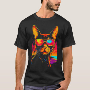 T-shirt Abyssinian Cat Beach Party