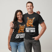 T-shirt Abyssinian cat dad (Unisexe)
