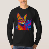 T-shirt Abyssinian Cat Mountain (Devant)